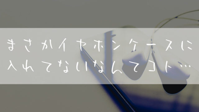 イヤホン_ケース_おすすめ_大きめ